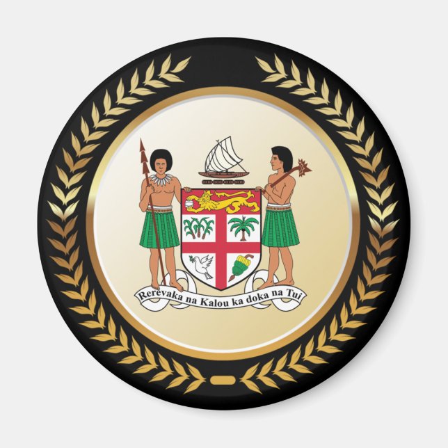 Imán Escudo de armas de Fiji (Frente)