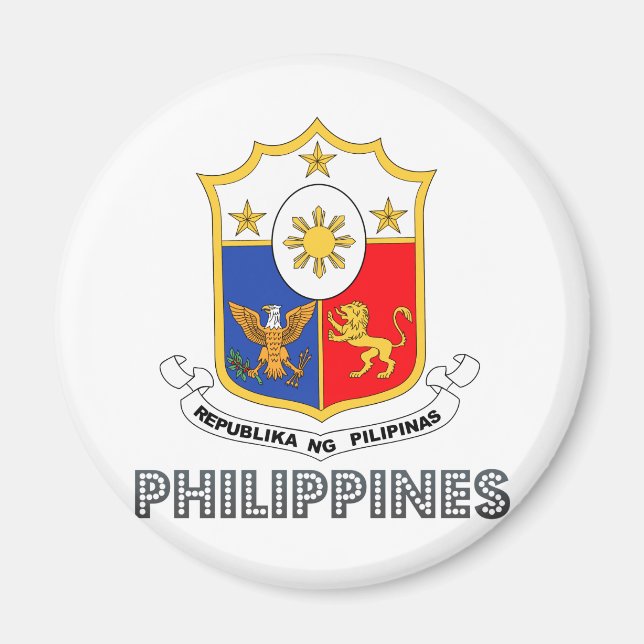 Imán Escudo de armas de Filipinas (Frente)