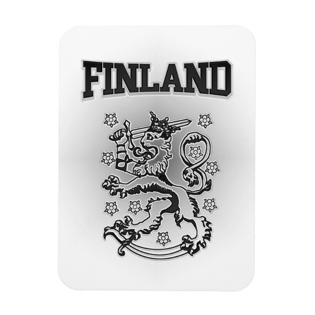 Imán Escudo de armas de Finlandia (Vertical)