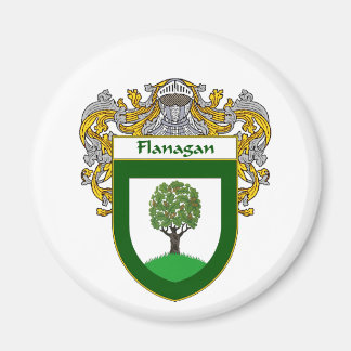 Imán Escudo de armas de Flanagan (Mantled)