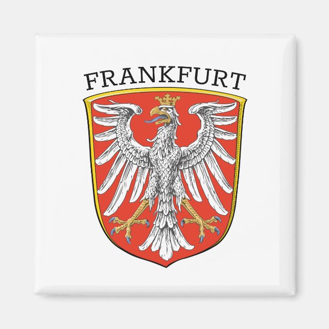 Imán Escudo de armas de Fráncfort - ALEMANIA (Frente)