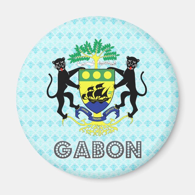 Imán Escudo de armas de Gabón (Frente)
