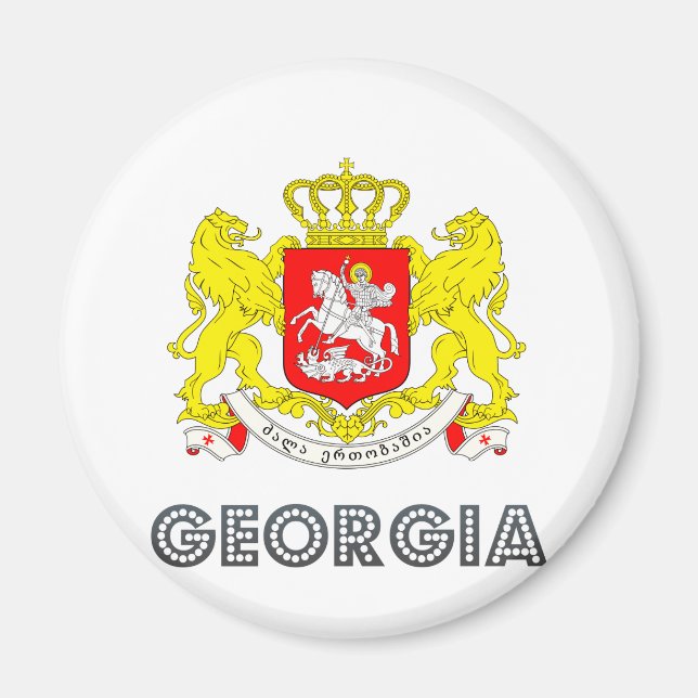 Imán Escudo de armas de Georgia (Frente)