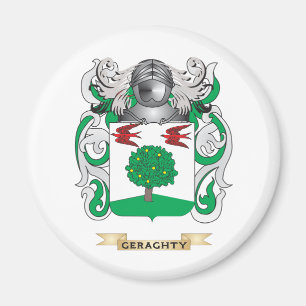 Imán Escudo de armas de Geraghty (escudo de la familia)