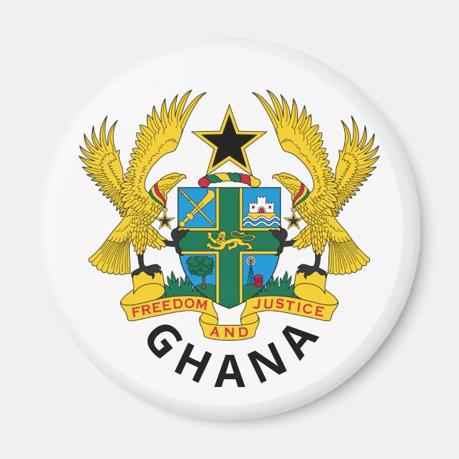 Imán Escudo de armas de Ghana (Frente)
