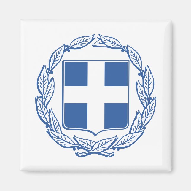 Imán Escudo de armas de Grecia (Frente)