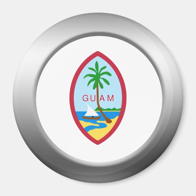 Imán Escudo de armas de Guam (Frente)