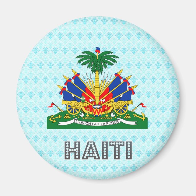 Imán Escudo de armas de Haití (Frente)