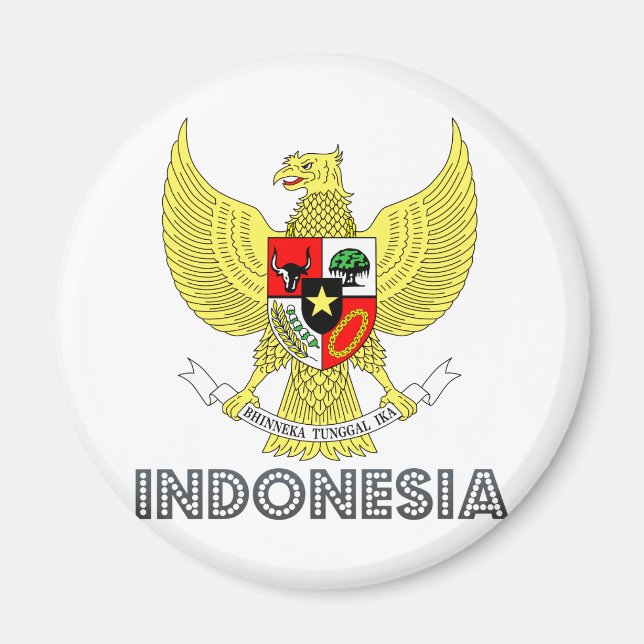 Imán Escudo de armas de Indonesia (Frente)