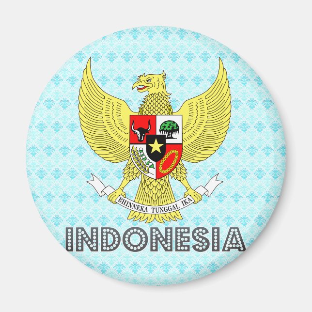 Imán Escudo de armas de Indonesia (Frente)