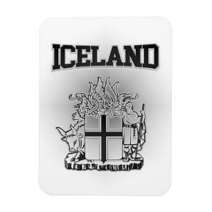 Imán Escudo de armas de Islandia