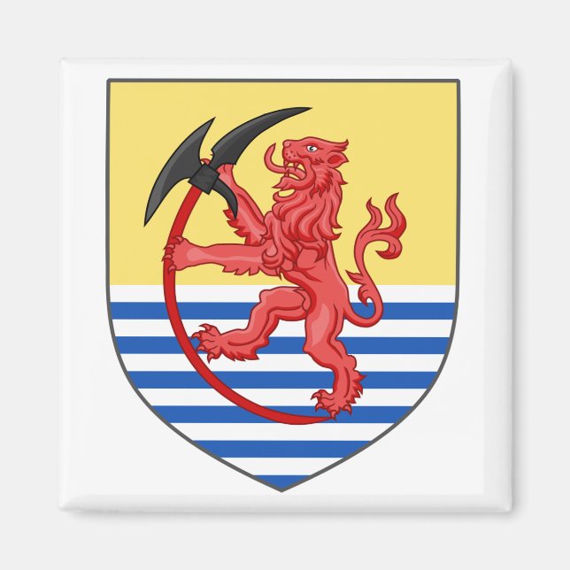 Imán Escudo de armas de Islandia 1262 AD Magnet (Frente)