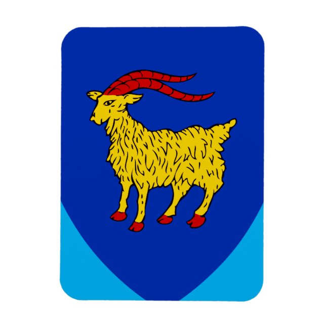 Imán Escudo de armas de Istria en Croacia (Vertical)