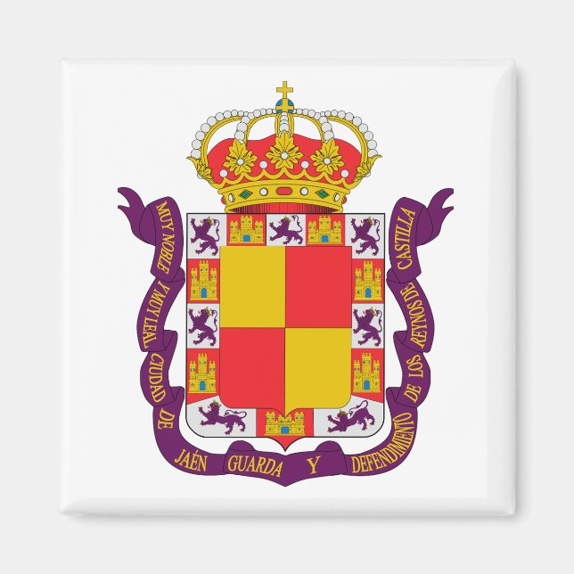 Imán Escudo de armas de Jaén, España (Frente)