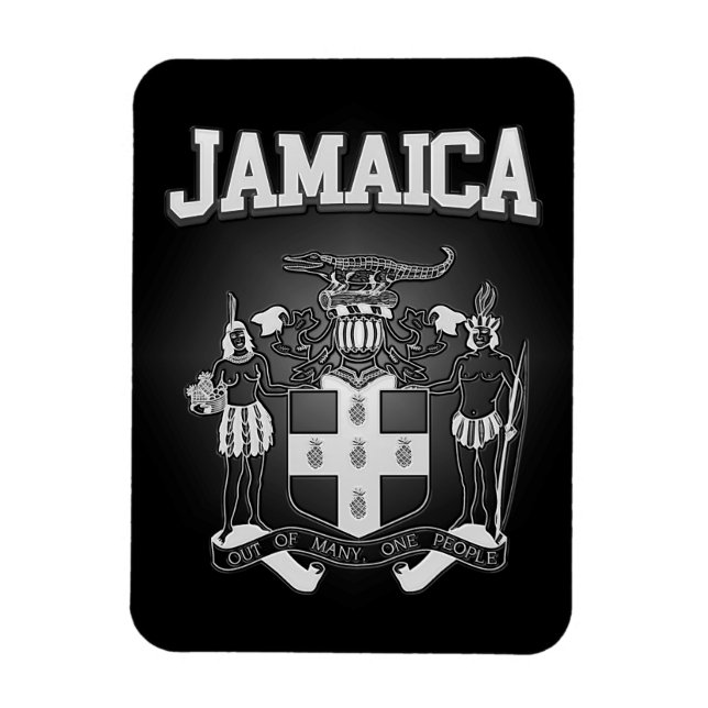 Imán Escudo de armas de Jamaica (Vertical)