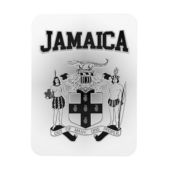 Imán Escudo de armas de Jamaica (Vertical)