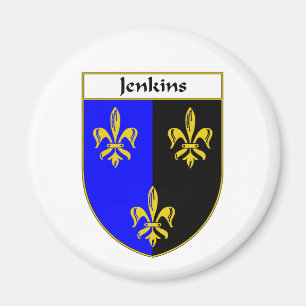 Imán Escudo de armas de Jenkins/escudo de la familia