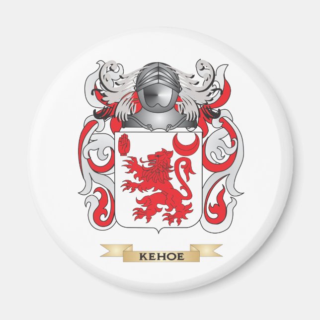 Imán Escudo de armas de Kehoe (reposo familiar) (Frente)