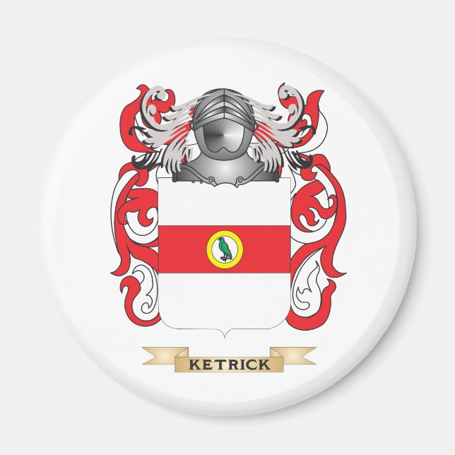 Imán Escudo de armas de Ketrick (escudo familiar) (Frente)