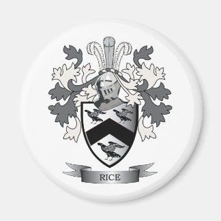 Imán Escudo de armas de la familia del arroz