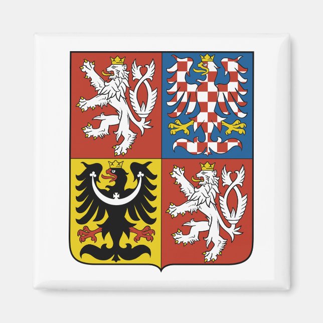 Imán Escudo de Armas de la República Checa (Frente)