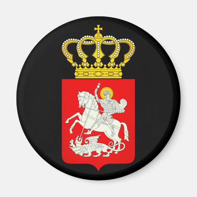 Imán Escudo de armas de la República de Georgia Magnet (Frente)