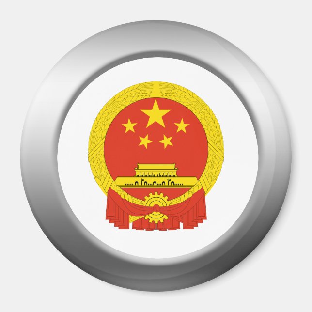 Imán Escudo de armas de la República Popular China (Frente)