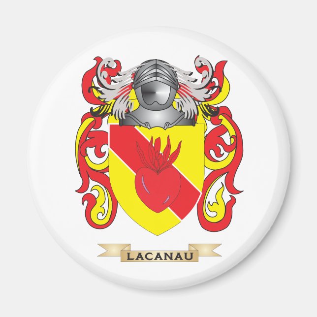 Imán Escudo de armas de Lacanau (escudo familiar) (Frente)