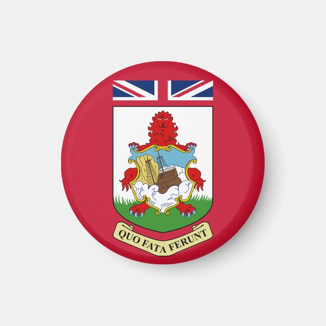 Imán Escudo de armas de las Bermudas (Frente)