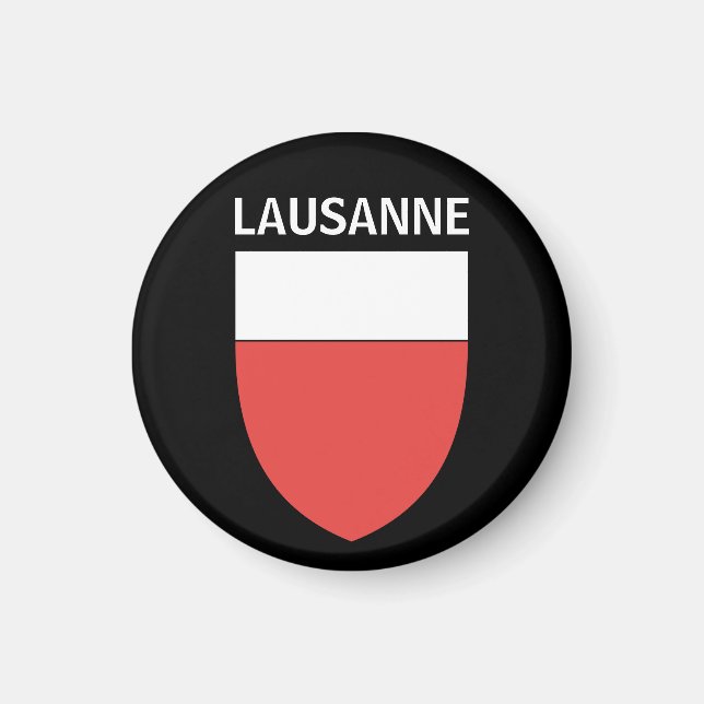 Imán Escudo de armas de Lausana, SUIZA (Frente)