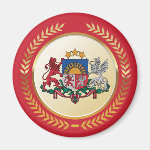 Imán Escudo de armas de Letonia
