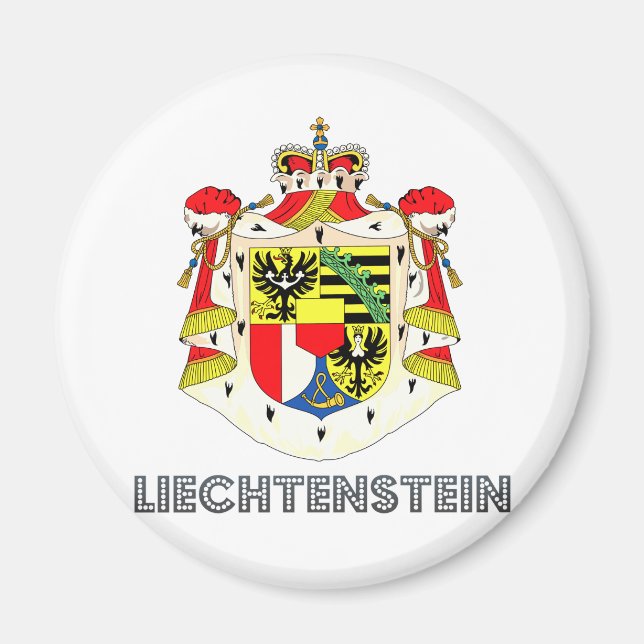 Imán Escudo de armas de Liechtenstein (Frente)