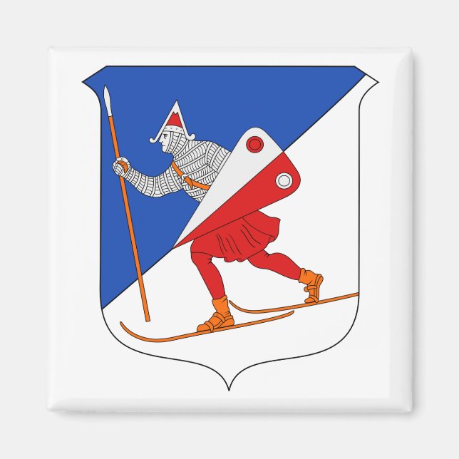 Imán Escudo de armas de Lillehammer (Frente)