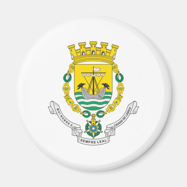 Imán Escudo De Armas De Lisboa (Frente)