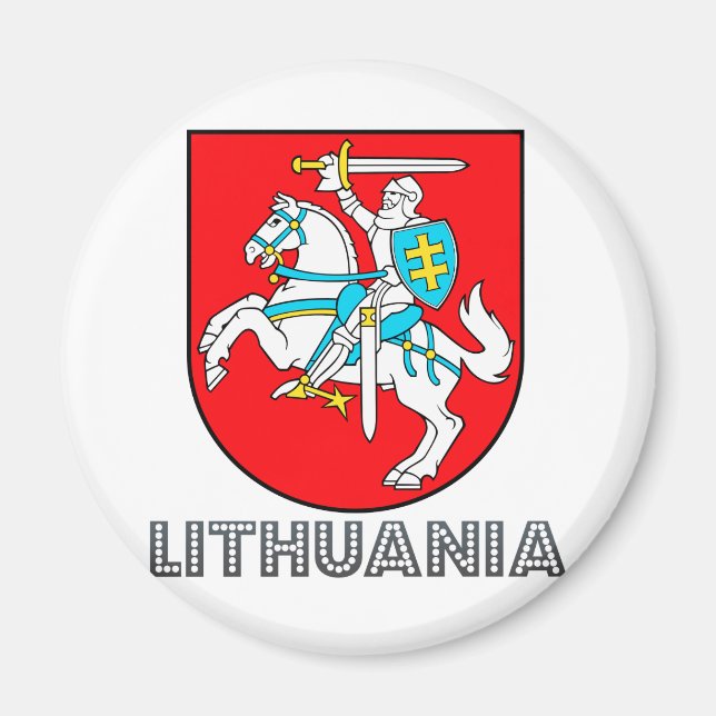 Imán Escudo de armas de Lituania (Frente)