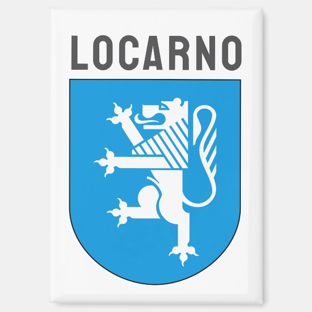 Imán Escudo de armas de Locarno, Suiza (Anverso)