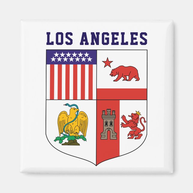 Imán Escudo de Armas de Los Ángeles (Frente)