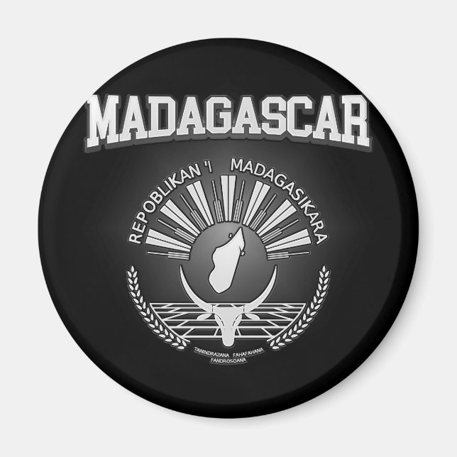 Imán Escudo de armas de Madagascar (Frente)