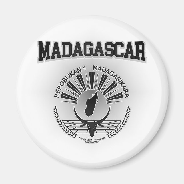 Imán Escudo de armas de Madagascar (Frente)