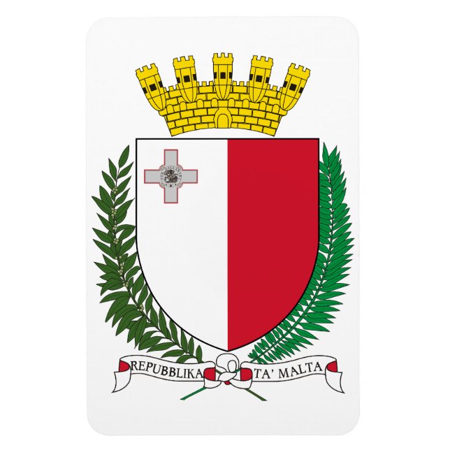 Imán Escudo De Armas De Malta (Vertical)