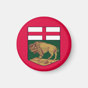 Imán Escudo de armas de Manitoba - CANADÁ