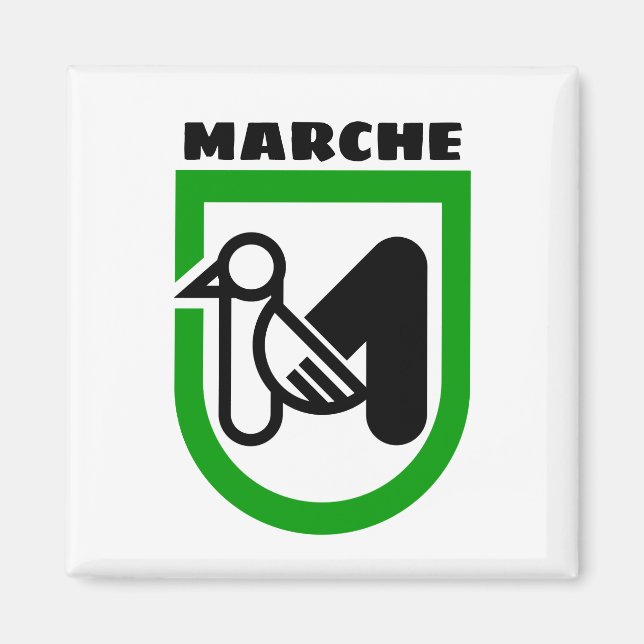 Imán Escudo de armas de marzo (Italia) (Frente)