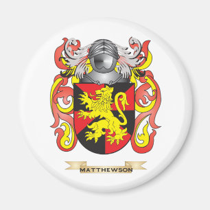 Imán Escudo de armas de Matthewson (escudo de la