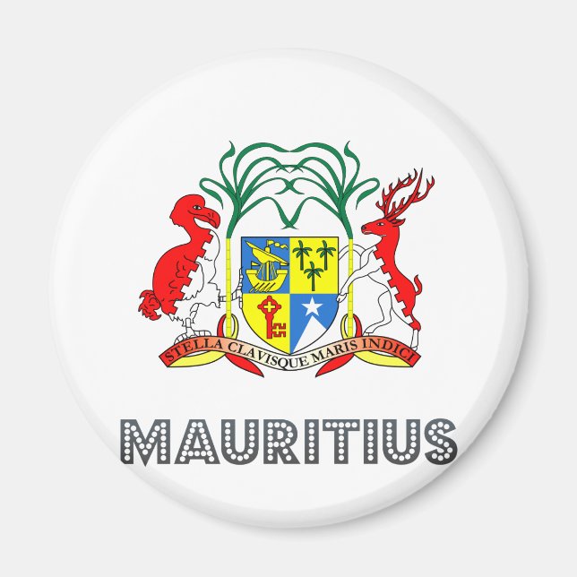 Imán Escudo de armas de Mauricio (Frente)