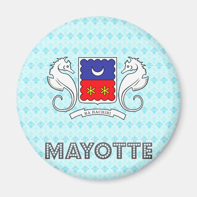 Imán Escudo de armas de Mayotte (Frente)