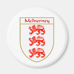 Imán Escudo de armas de McInerney/escudo de la familia