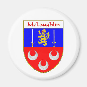 Imán Escudo de armas de McLaughlin/escudo de la familia