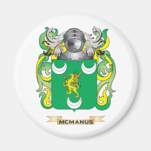 Imán Escudo de armas de McManus (escudo de la familia)