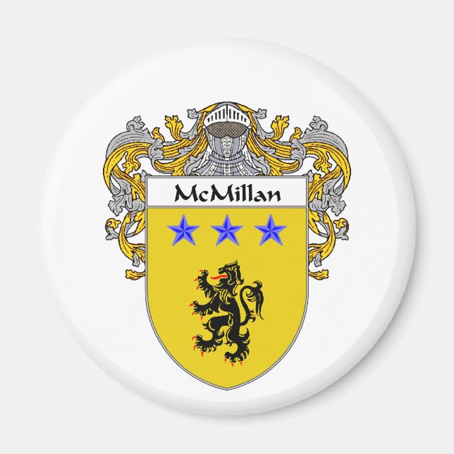 Imán Escudo de armas de McMillan (Mantled) (Frente)