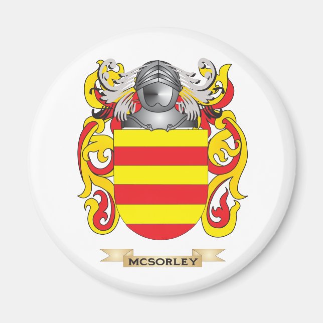 Imán Escudo de armas de McSorley (escudo familiar) (Frente)